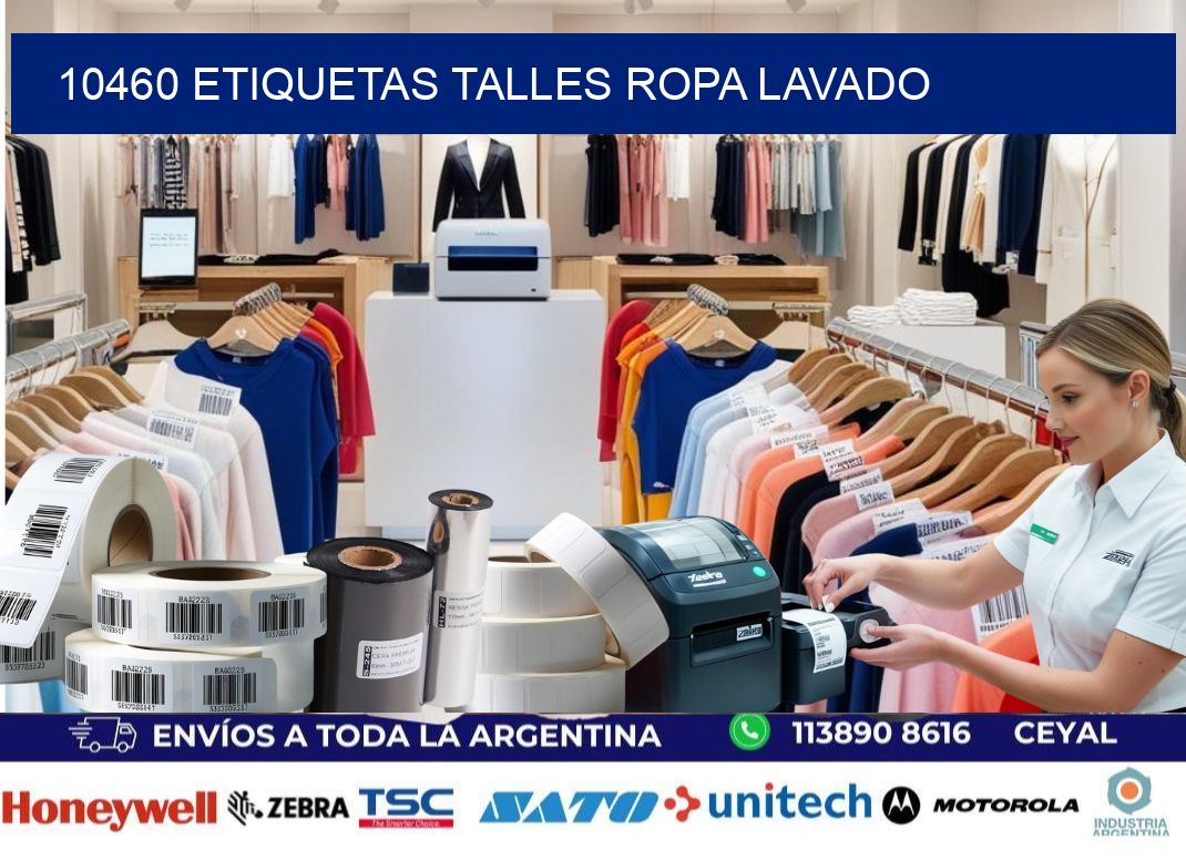 10460 ETIQUETAS TALLES ROPA LAVADO