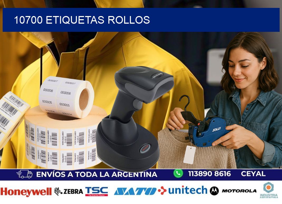 10700 etiquetas rollos