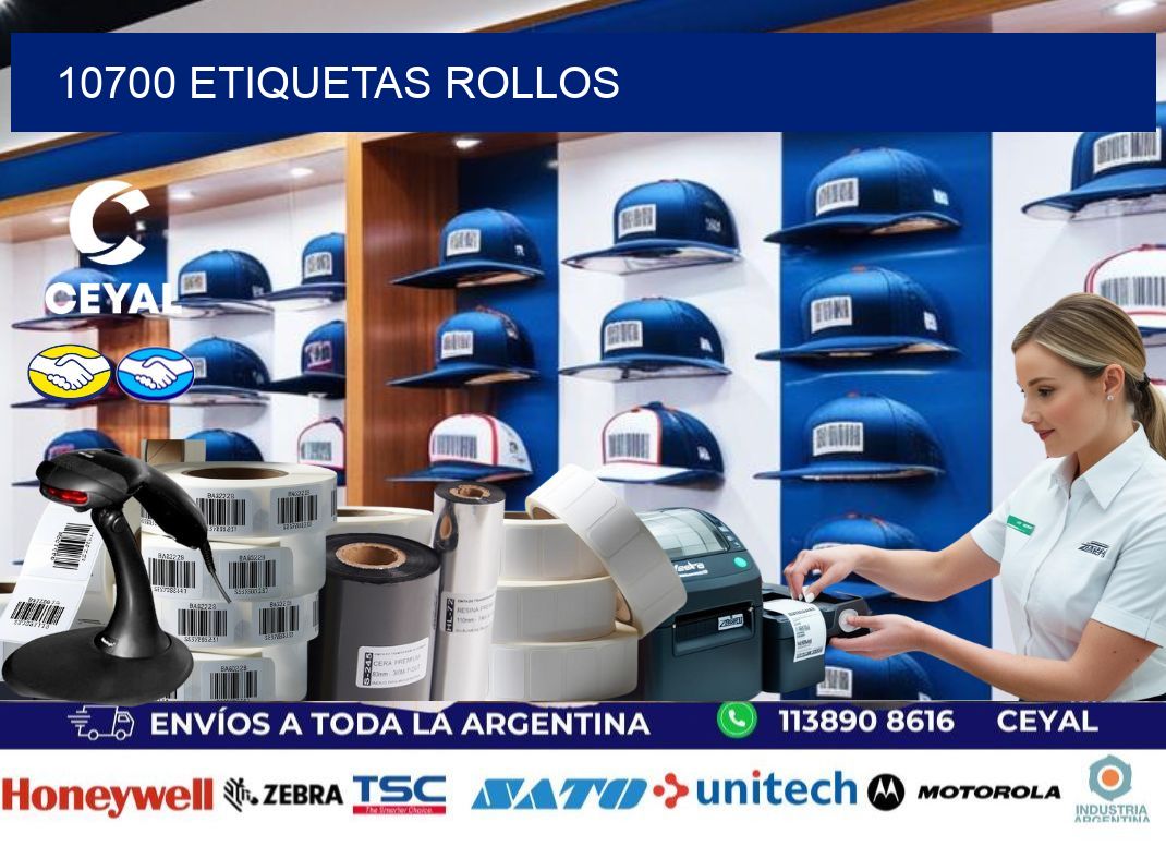 10700 etiquetas rollos