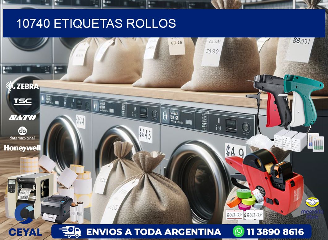 10740 etiquetas rollos
