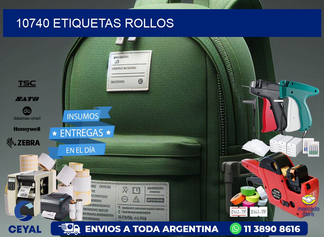 10740 etiquetas rollos