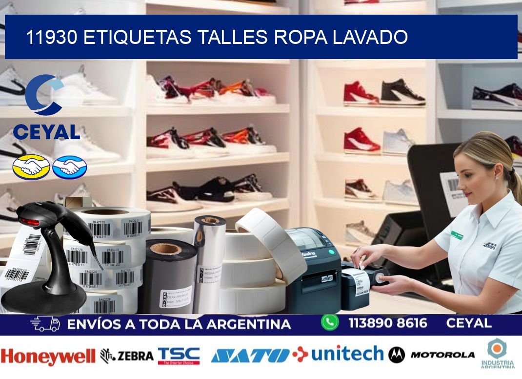 11930 ETIQUETAS TALLES ROPA LAVADO