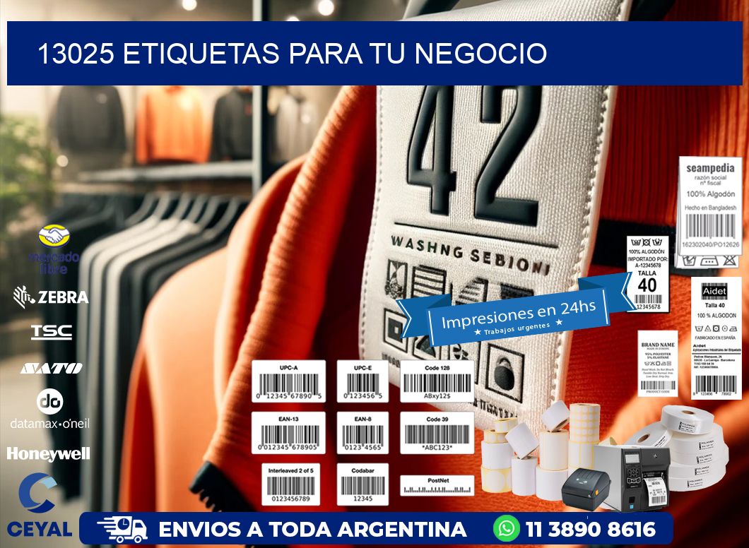 13025 etiquetas para tu negocio