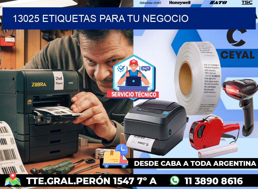 13025 etiquetas para tu negocio