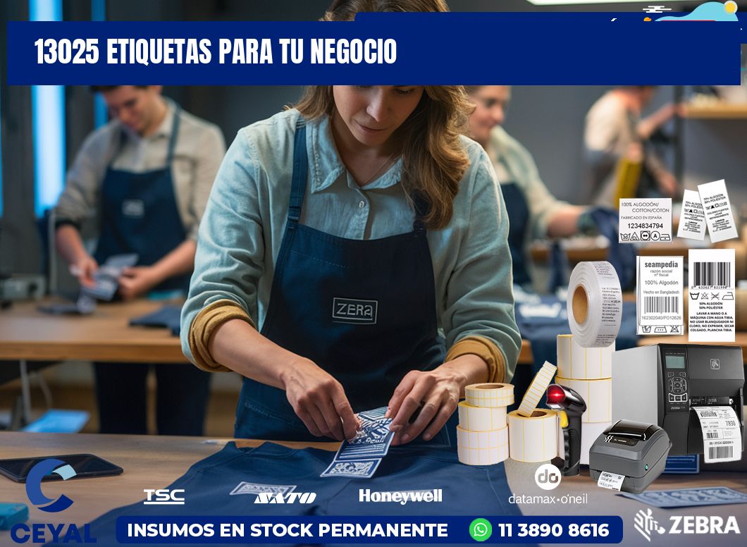 13025 etiquetas para tu negocio
