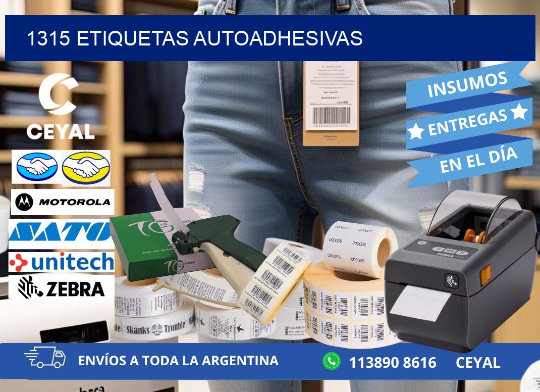 1315 etiquetas autoadhesivas