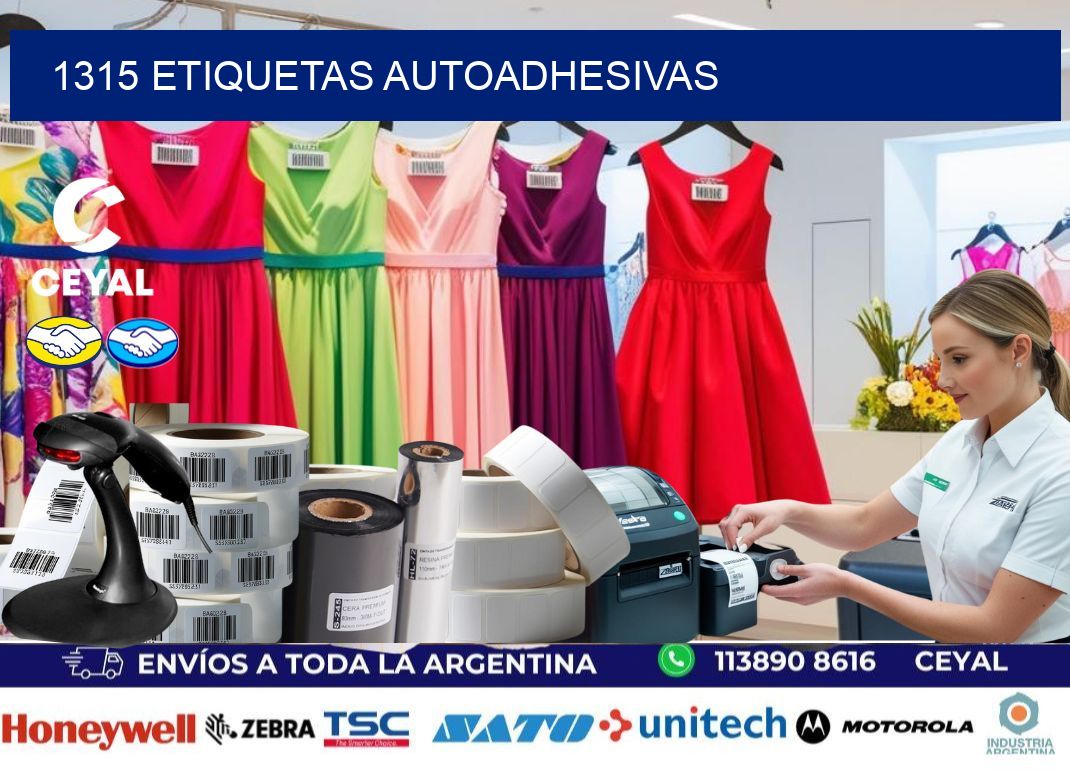 1315 etiquetas autoadhesivas