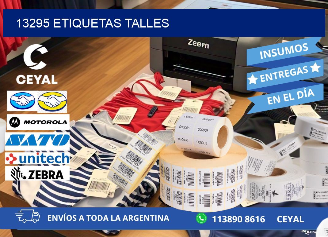 13295 ETIQUETAS TALLES