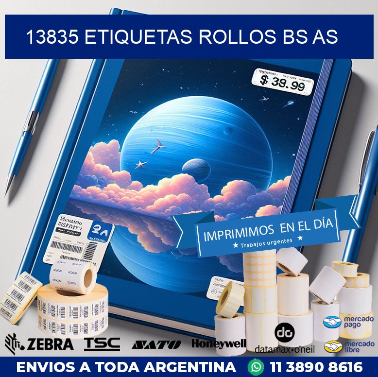 13835 etiquetas rollos BS AS