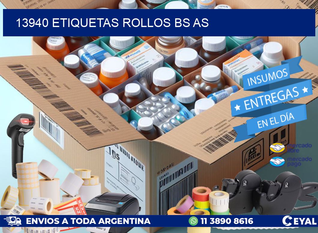 13940 etiquetas rollos BS AS
