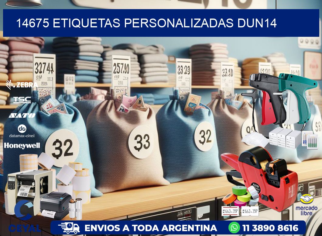 14675 Etiquetas personalizadas dun14