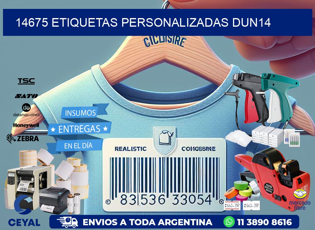 14675 Etiquetas personalizadas dun14