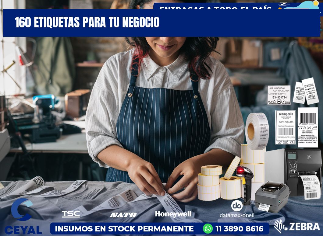 160 etiquetas para tu negocio