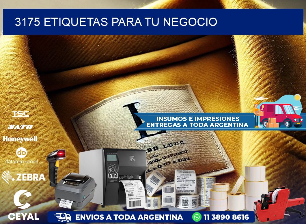 3175 etiquetas para tu negocio