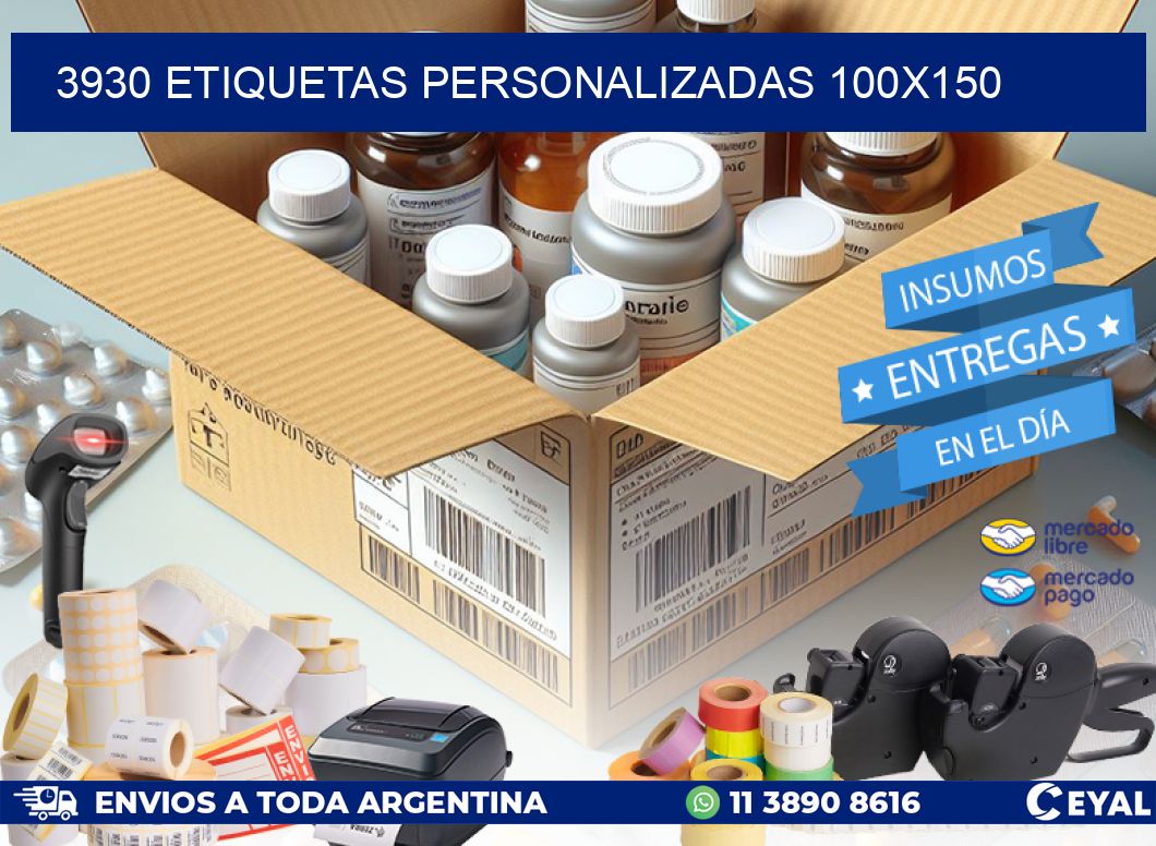 3930 Etiquetas personalizadas 100x150