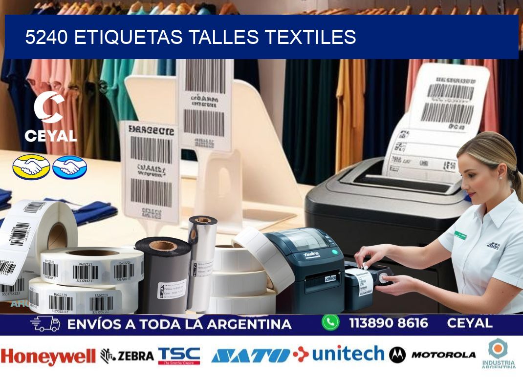 5240 ETIQUETAS TALLES TEXTILES
