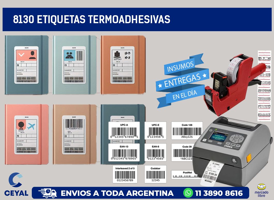 8130 etiquetas termoadhesivas