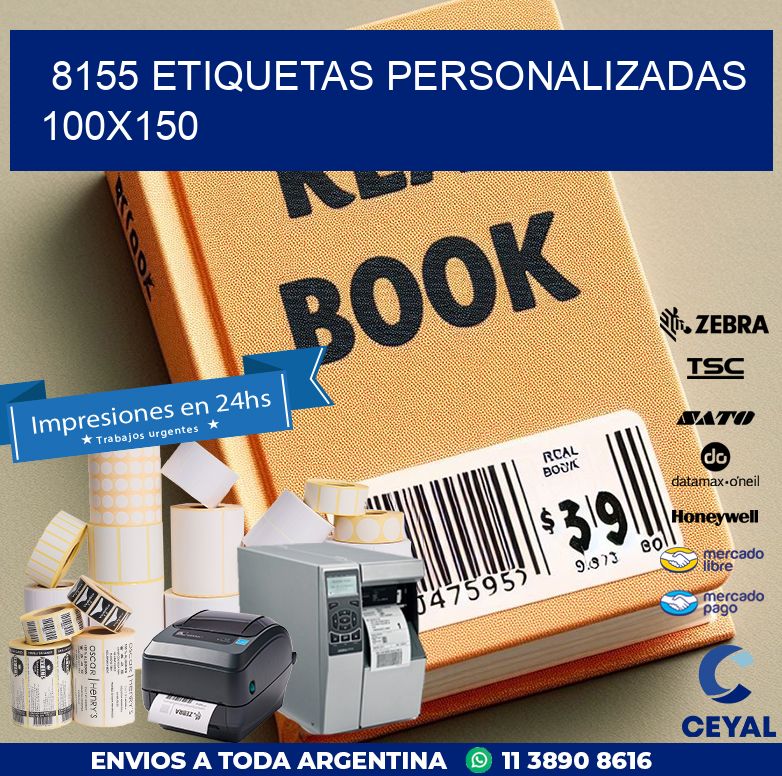 8155 Etiquetas personalizadas 100x150