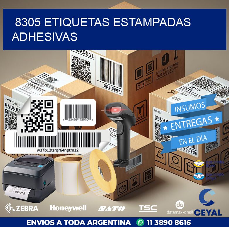 8305 etiquetas estampadas adhesivas