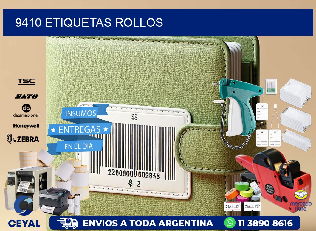 9410 Etiquetas rollos