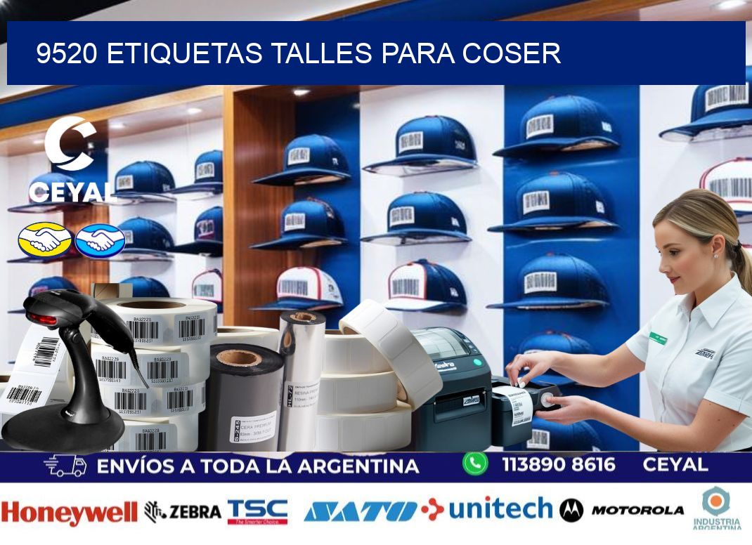 9520 ETIQUETAS TALLES PARA COSER