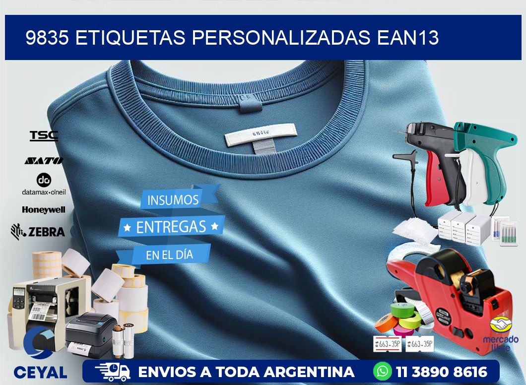 9835 Etiquetas personalizadas ean13