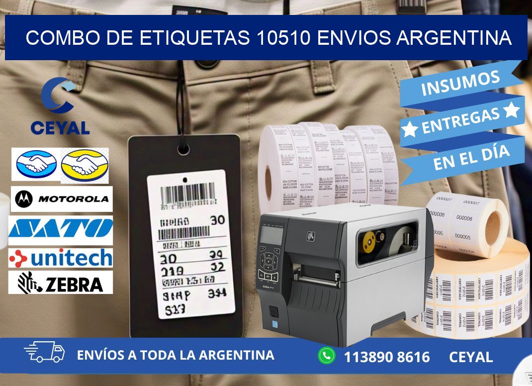 Combo de etiquetas 10510 ENVIOS ARGENTINA