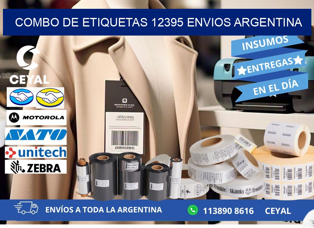 Combo de etiquetas 12395 ENVIOS ARGENTINA