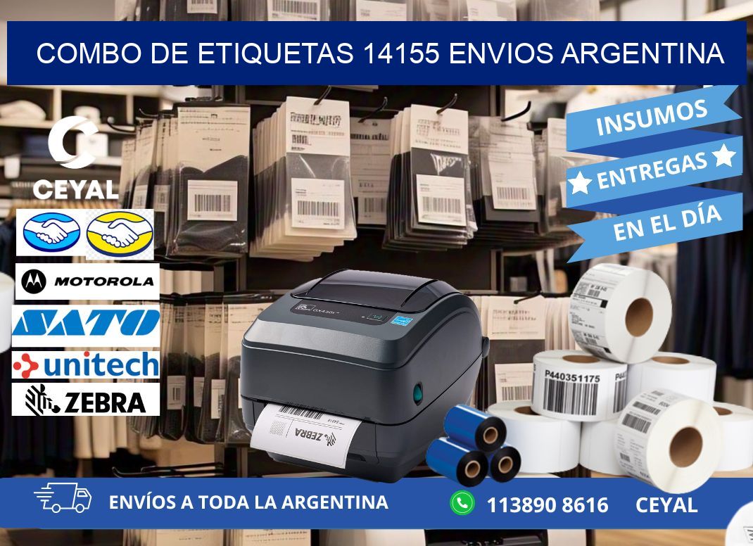 Combo de etiquetas 14155 ENVIOS ARGENTINA