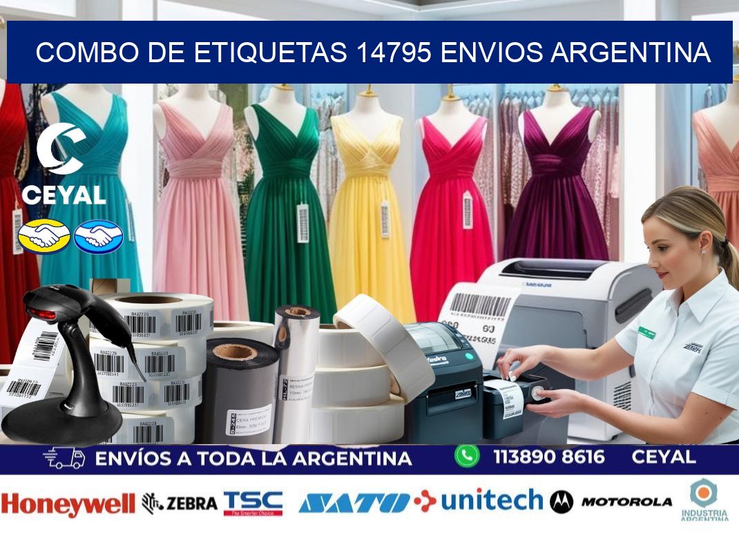 Combo de etiquetas 14795 ENVIOS ARGENTINA