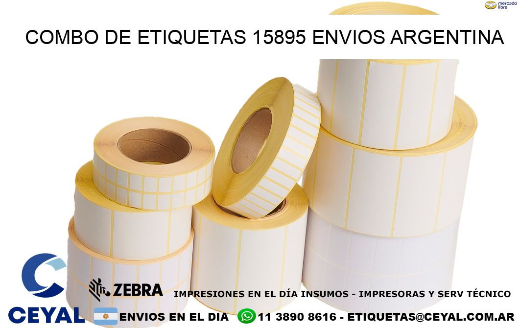 Combo de etiquetas 15895 ENVIOS ARGENTINA