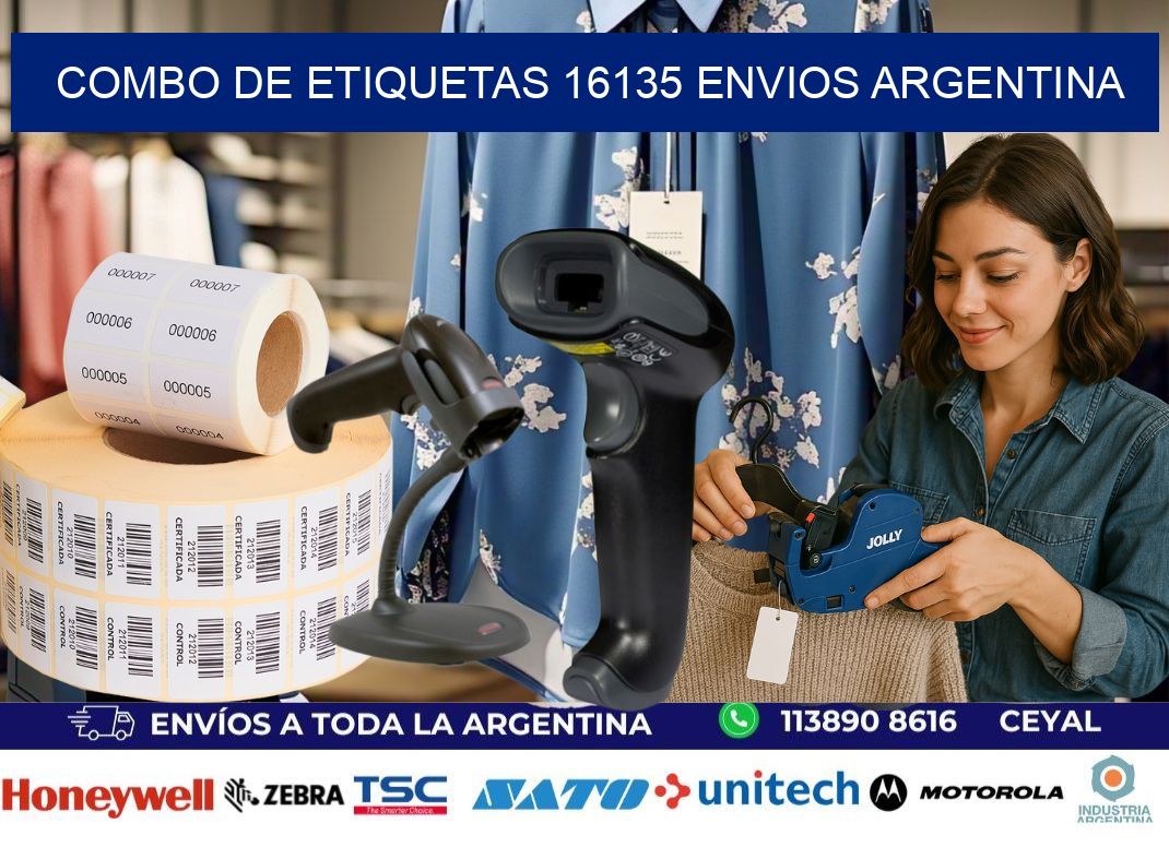 Combo de etiquetas 16135 ENVIOS ARGENTINA