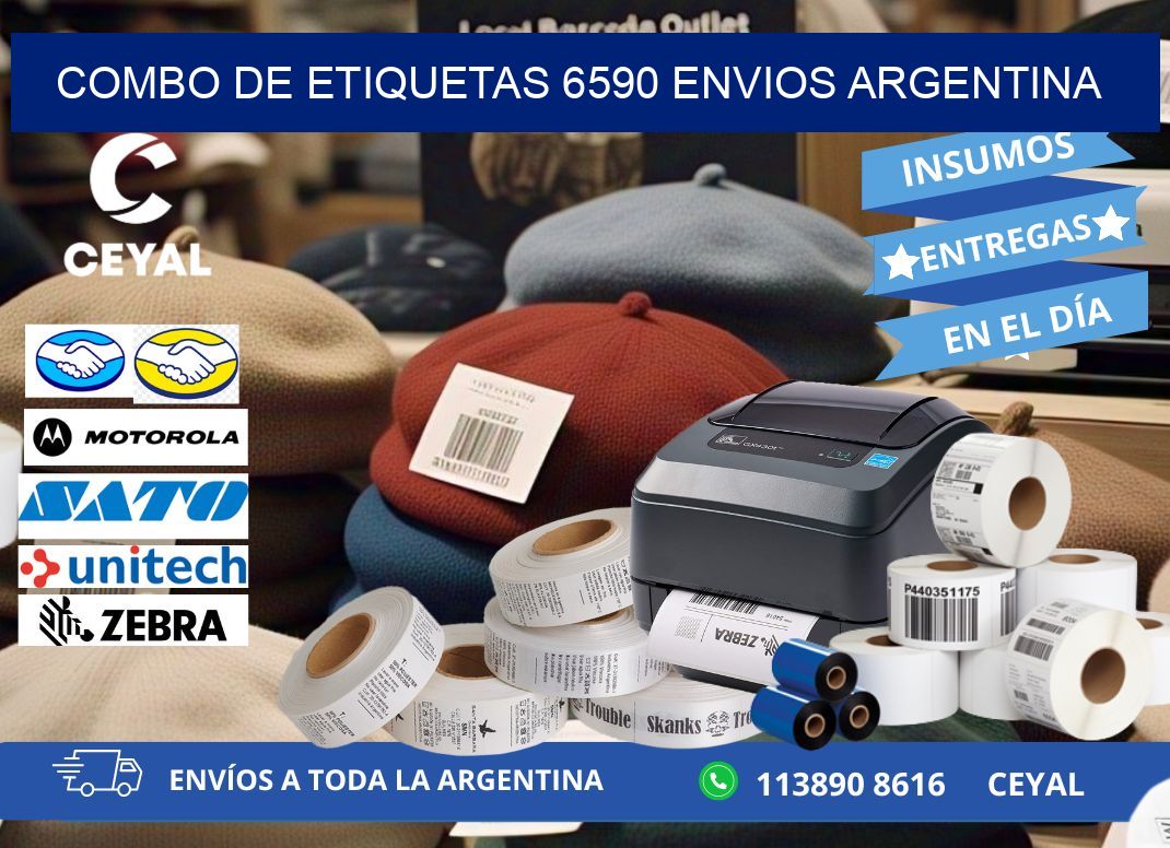 Combo de etiquetas 6590 ENVIOS ARGENTINA