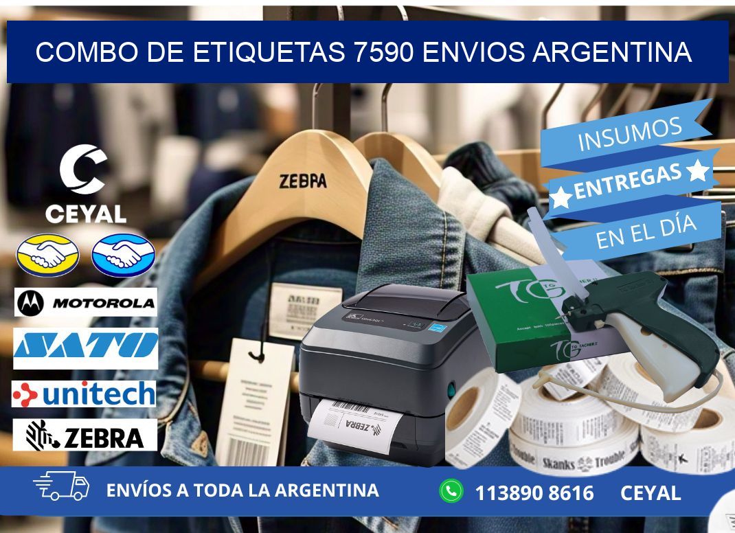 Combo de etiquetas 7590 ENVIOS ARGENTINA