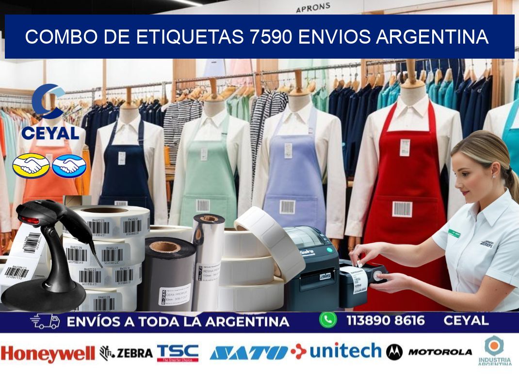 Combo de etiquetas 7590 ENVIOS ARGENTINA