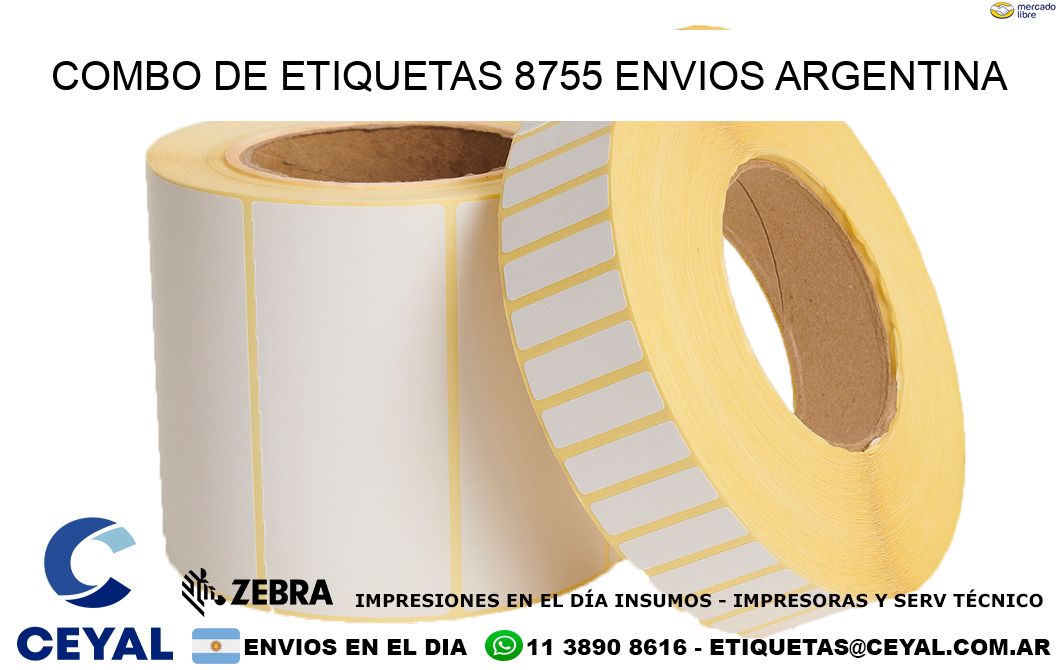 Combo de etiquetas 8755 ENVIOS ARGENTINA