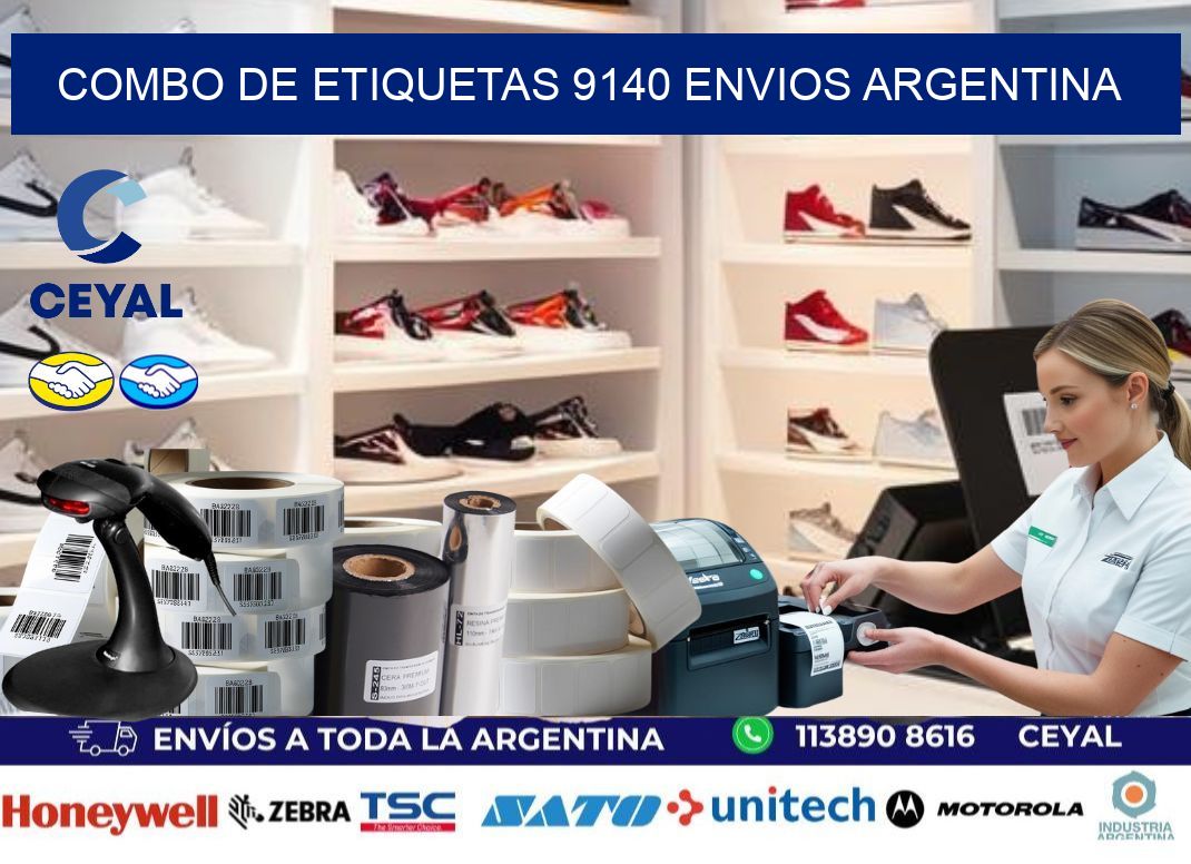 Combo de etiquetas 9140 ENVIOS ARGENTINA