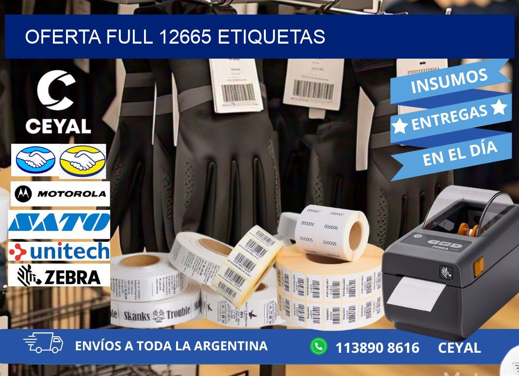 Oferta full 12665 etiquetas