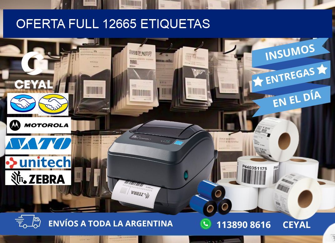 Oferta full 12665 etiquetas