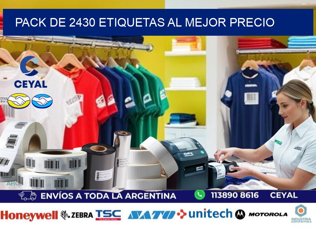 Pack de 2430 etiquetas al mejor precio