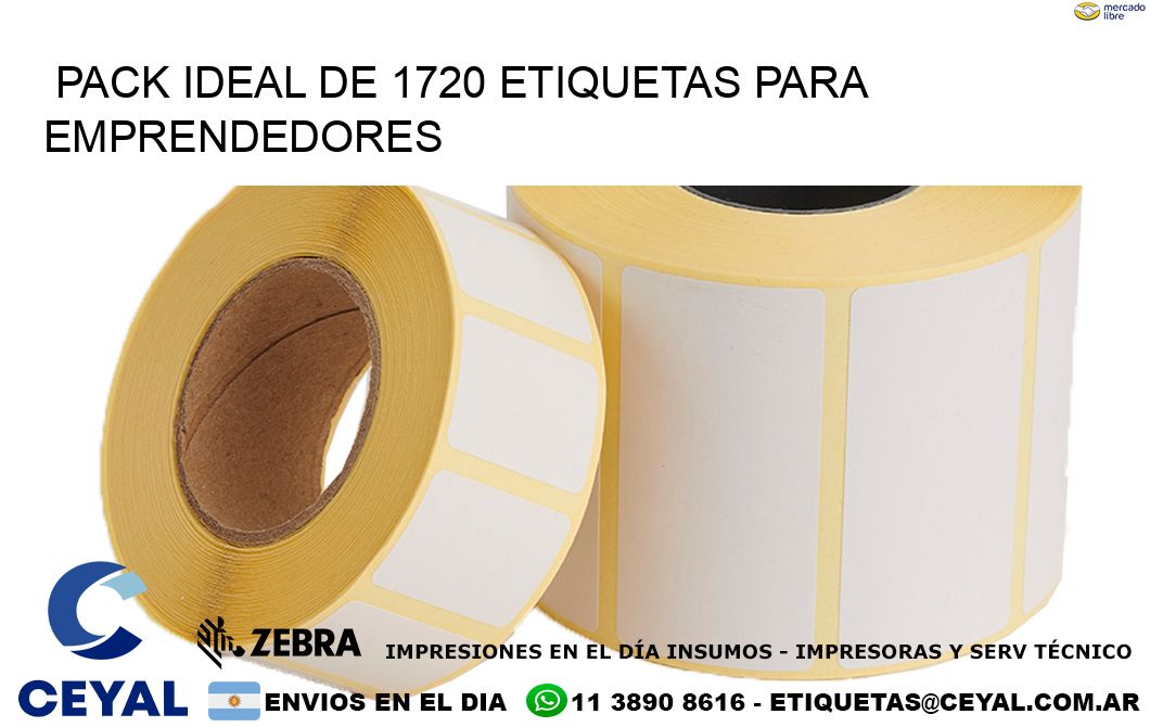 Pack ideal de 1720 etiquetas para emprendedores