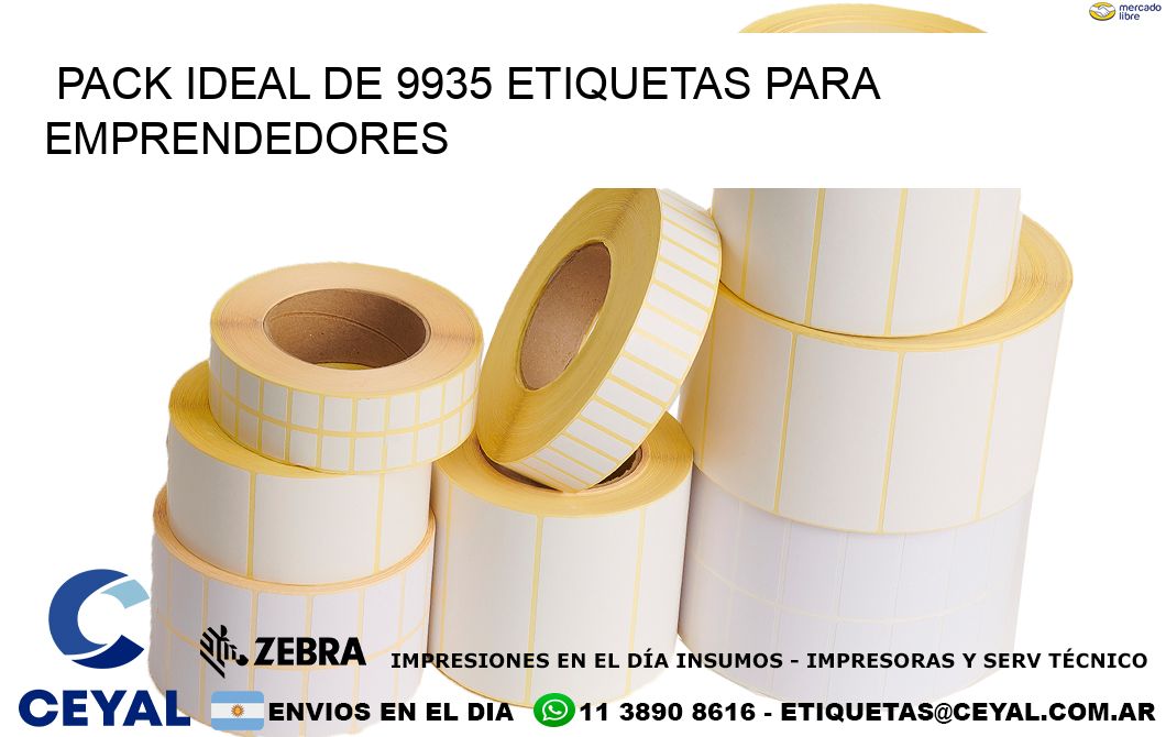 Pack ideal de 9935 etiquetas para emprendedores