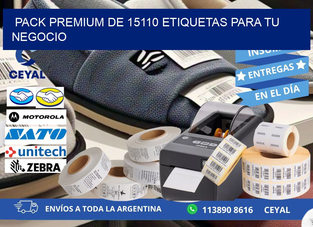 Pack premium de 15110 etiquetas para tu negocio