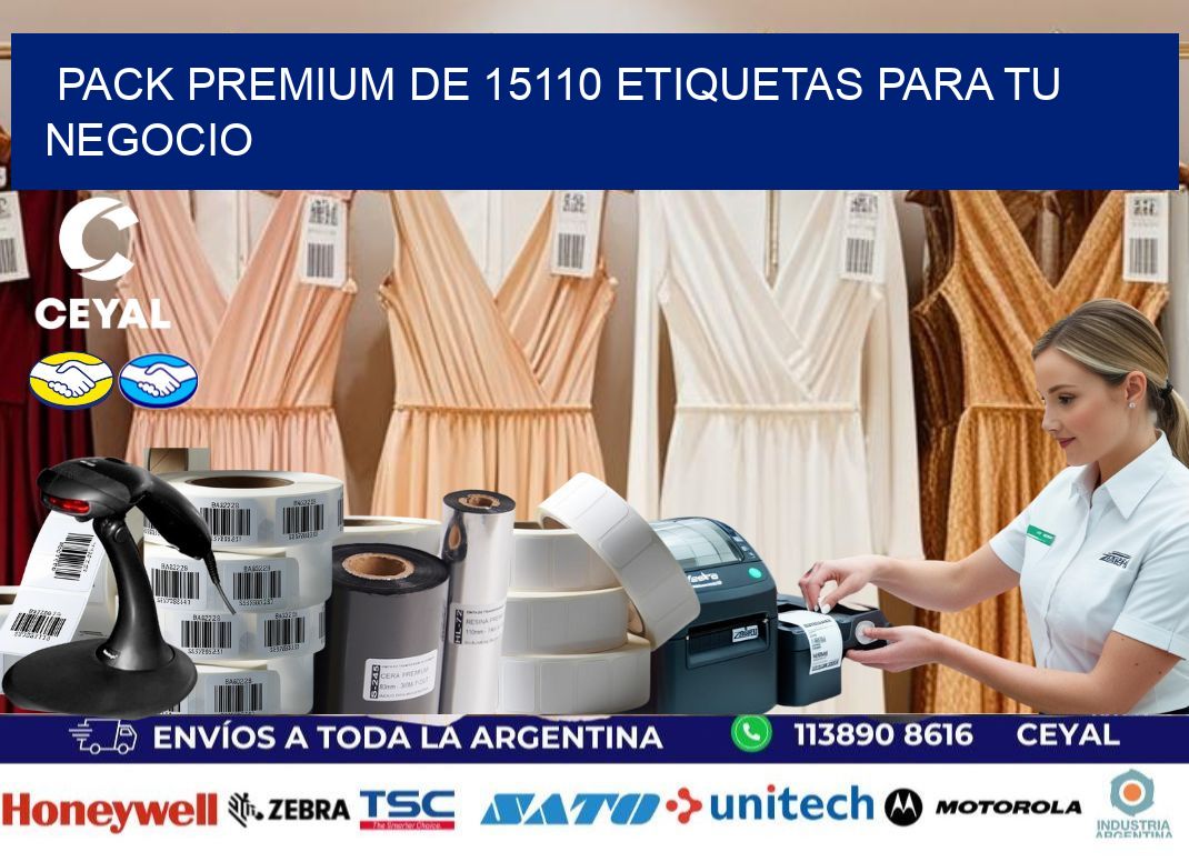 Pack premium de 15110 etiquetas para tu negocio