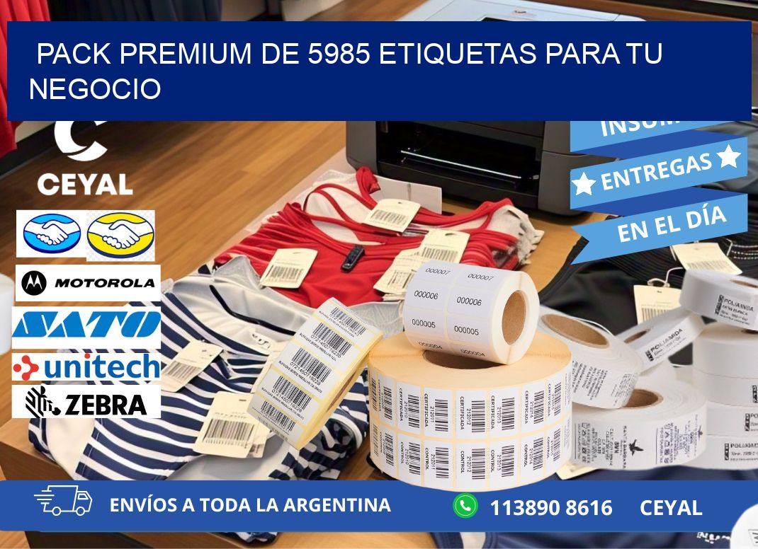 Pack premium de 5985 etiquetas para tu negocio