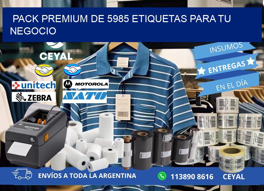 Pack premium de 5985 etiquetas para tu negocio