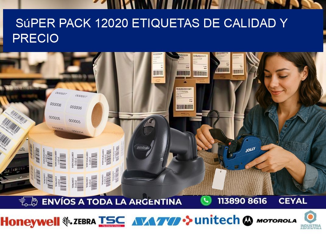 Súper pack 12020 etiquetas de calidad y precio