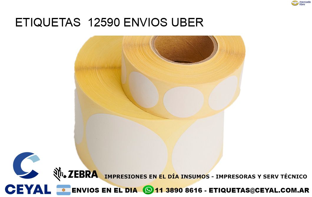etiquetas  12590 ENVIOS UBER