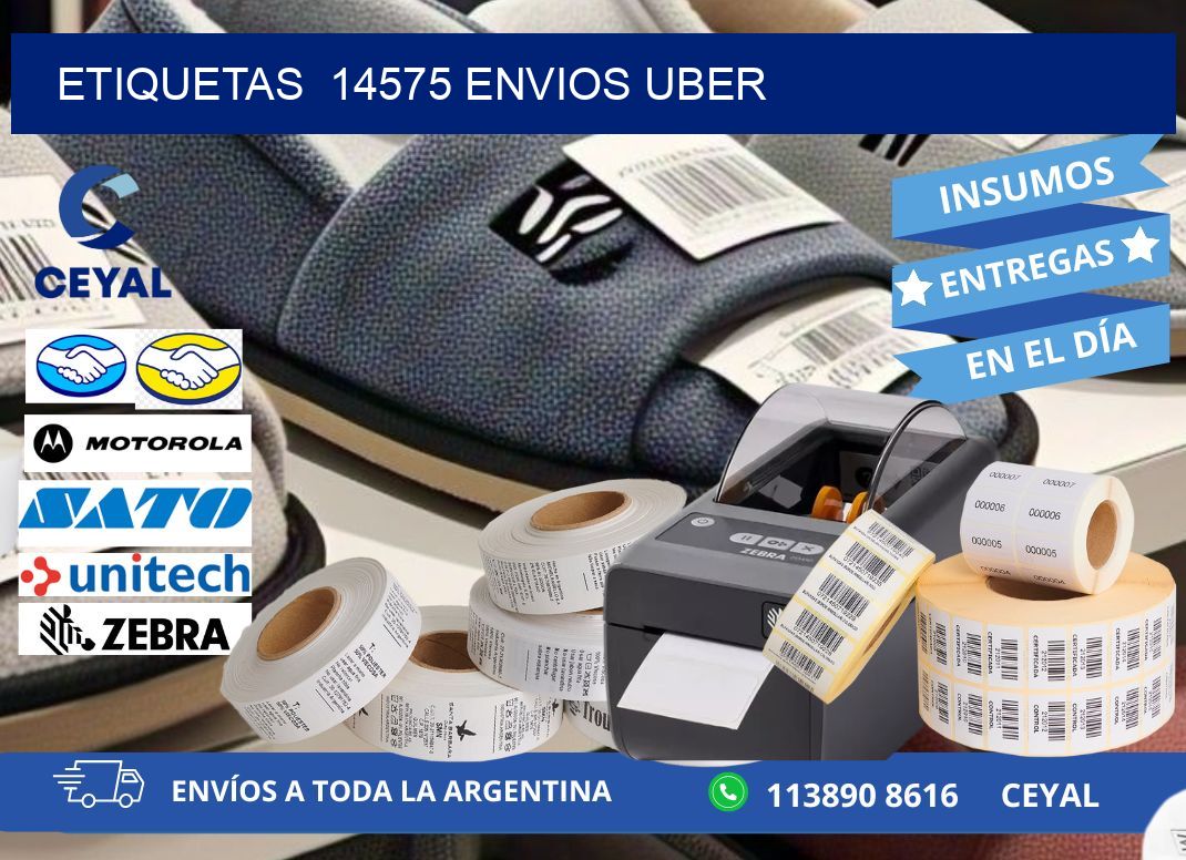 etiquetas  14575 ENVIOS UBER