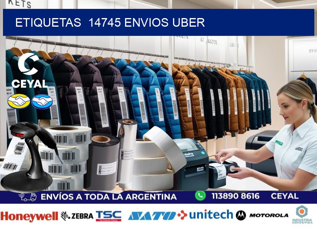 etiquetas  14745 ENVIOS UBER